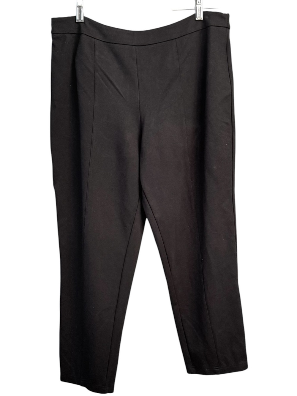 Joan Rivers Black Cropped Ankle Pants Size Large
